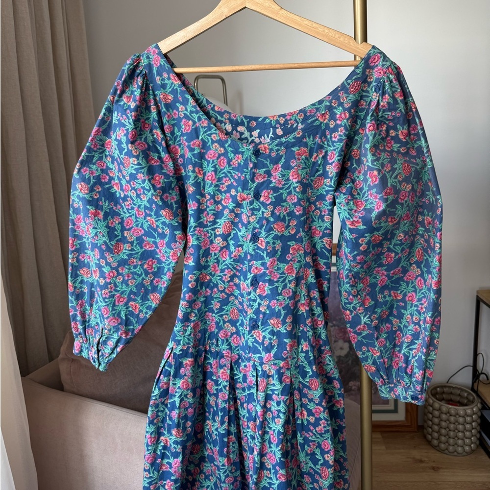 Komil Floral Cotton Dress Blue S
Vintage Feel - Picture 8 of 14